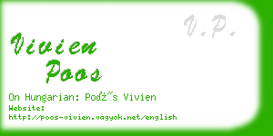 vivien poos business card